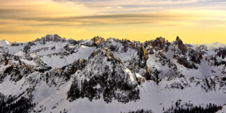 Last Sunset of Winter - Heart of the Sawtooths ©