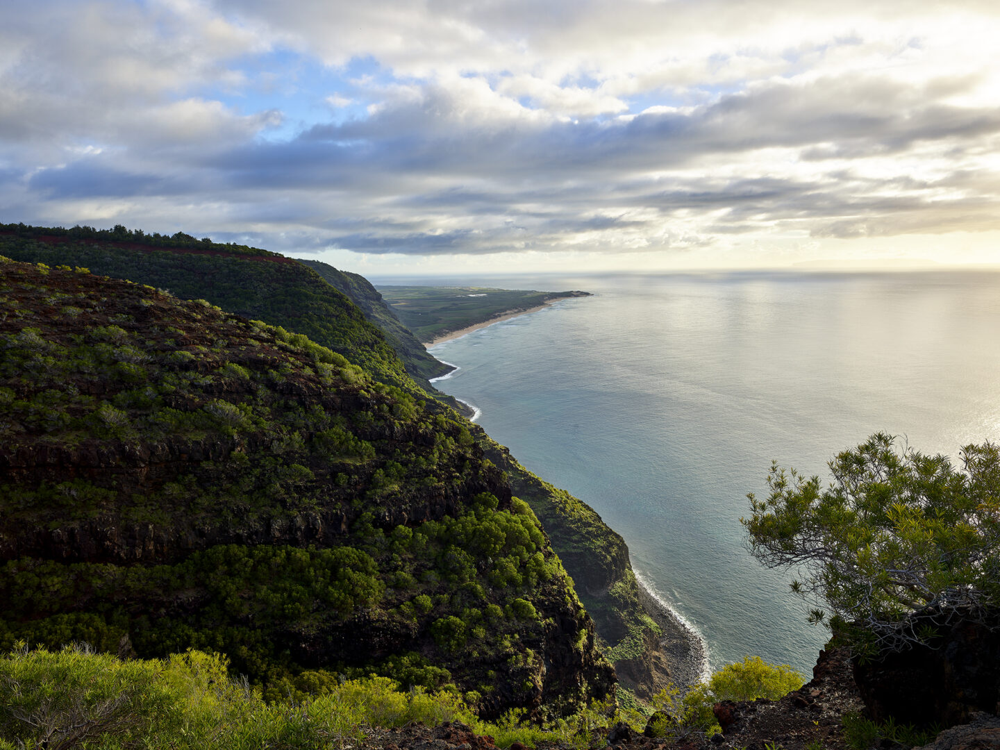 On The Cliffs at the Start of the Na Pali Coast