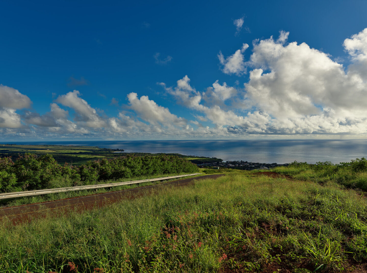 Waimea Canyon Late in the Day Heading Into Waimea Town